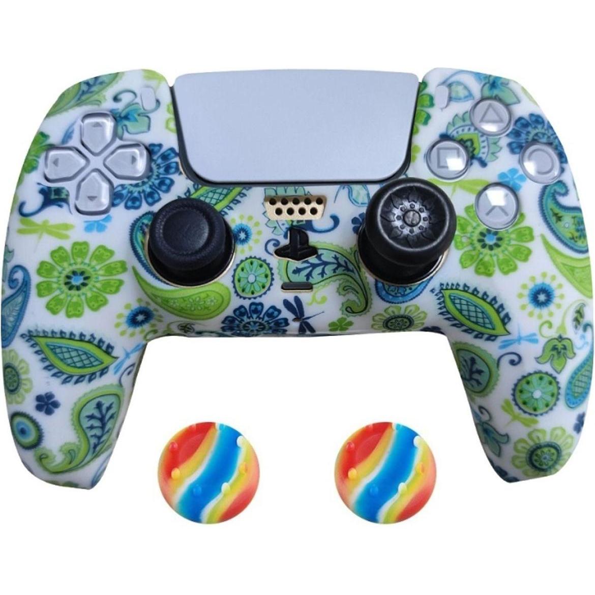 Thumbnail - König Design 2 x Schutzhülle für Playstation 5 DualSense Controller Skin Silikon Schutz Motiv (Playstation Classic), Gam...