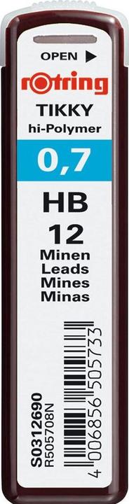 Rotring Tikky (12 pz., 0.70 mm, HB)