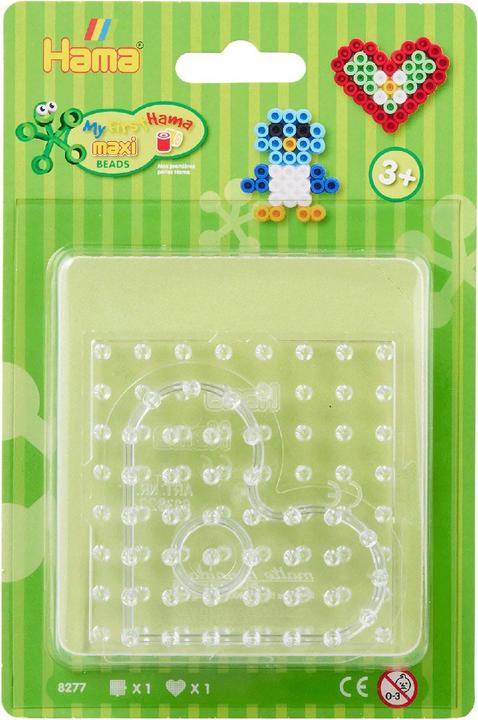 Actual product image Hama Ironing plates Maxi - square and heart, 2pcs.