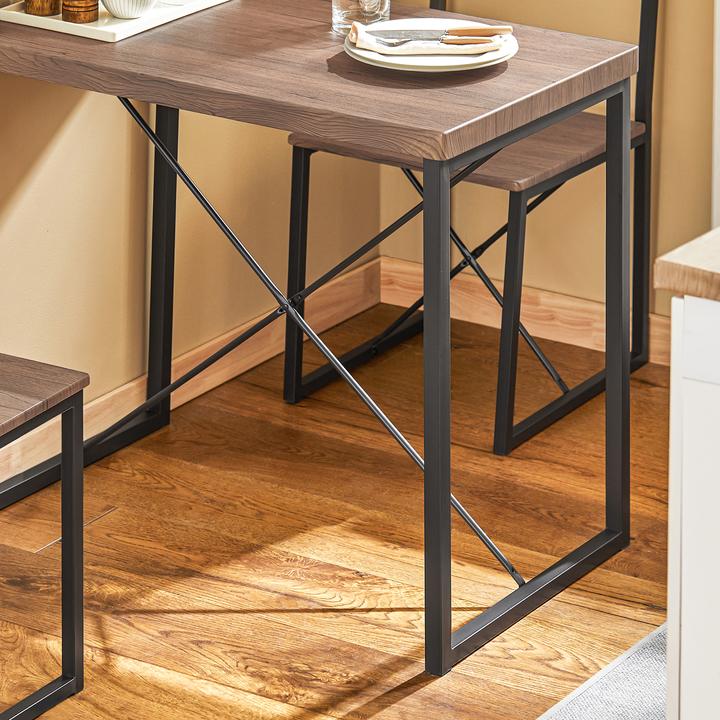 Image du produit SoBuy Table de salle à manger avec 2 chaises (80 x 50 x 75 cm)