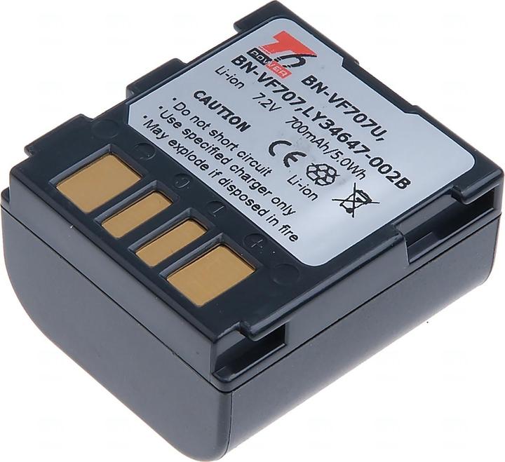 Actual product image T6 Power Battery JVC BN-VF707U, BN-VF707,,, Å¡edá (Camera battery)