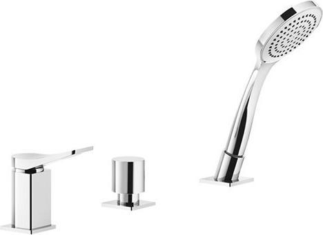 Image du produit Gessi Rilievo, mitigeur de baignoire trois trous avec inverseur pour entrée séparée de la baignoi