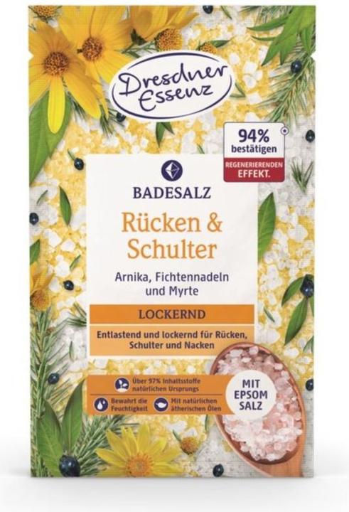 Dresdner Essenz Dresdner Badesalz Rücken&Schulter Natürlich gesund fühlen 12 x 60 g (2720 ml, Badesalz)