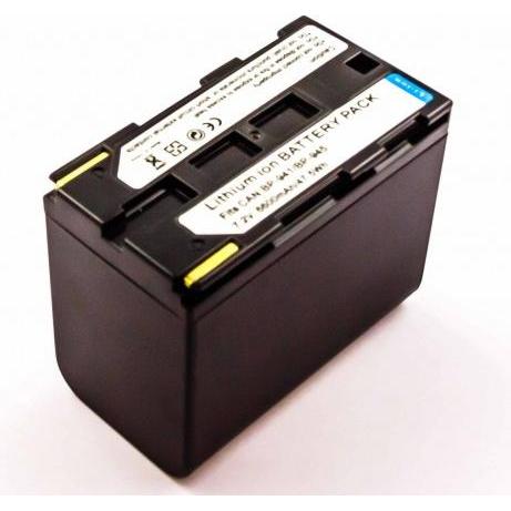 Thumbnail - AccuCell Akku passend für CAN BP-941, Li-Ion, 7,2V, 6600mAh, 47,5Wh (Akku), Kamera Stromversorgung, Schwarz