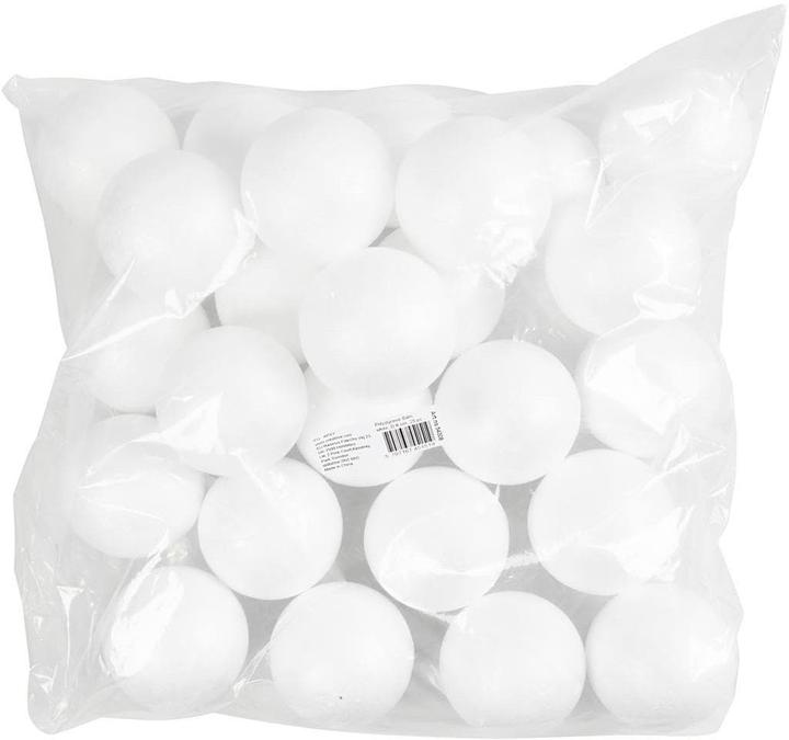 Produktbild Creativ Company Styropor-Kugeln 8 cm, Weiss, 25 Stück