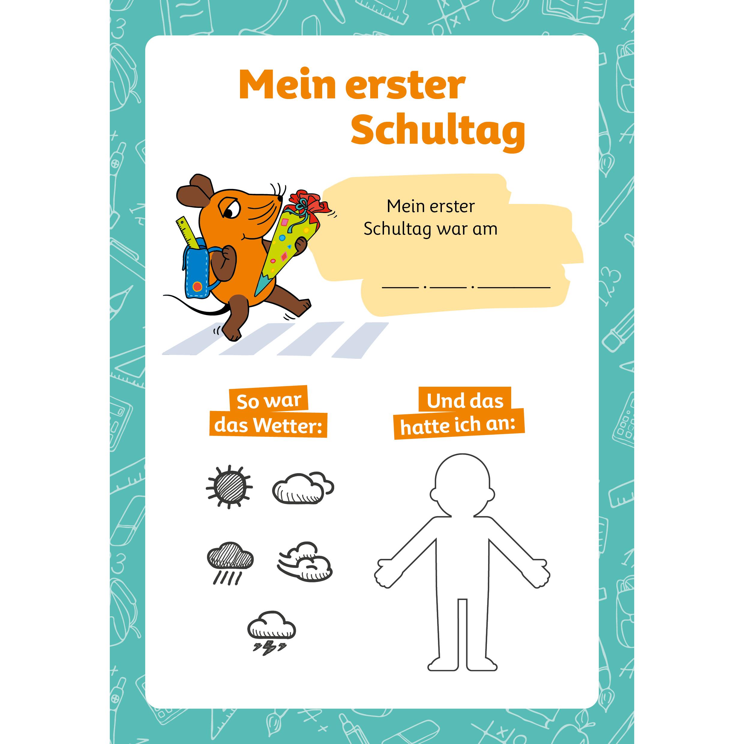 Thumbnail - Die Maus – Mein Erinnerungsalbum zum Schulanfang, Kinderbücher von Riva