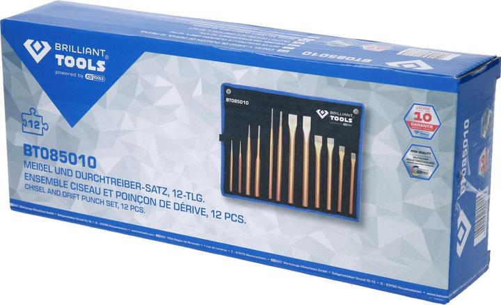 Actual product image KS Tools Chisel and punch set 12 pieces