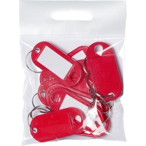 B.N.T., Salvadanaio, Nøgleskilte BNT plast PET rød - (10 pz.)