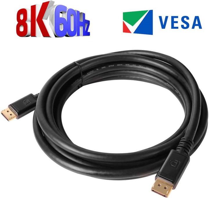 Produktbild Club 3D DisplayPort 1.4 HBR3 8K Cable M/M /13.12ft (4 m, DisplayPort)