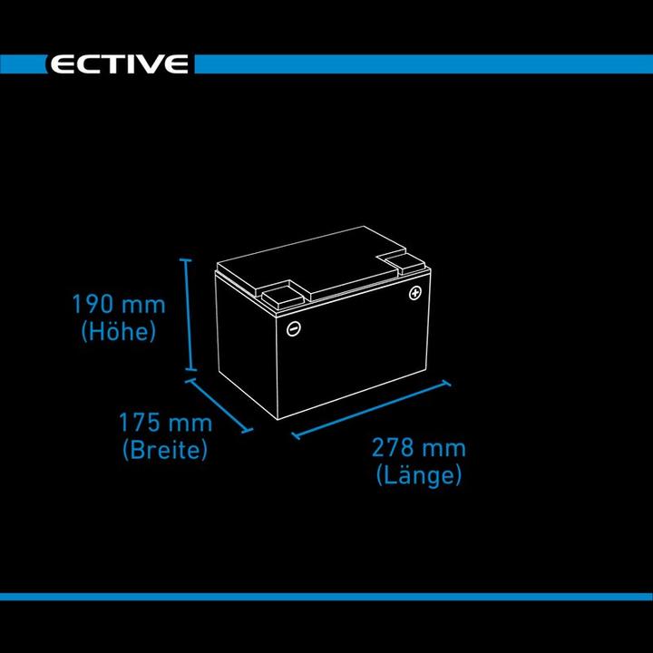 Actual product image Ective LC 105 Dual LFP | Starter and supply battery (12 V, 105 Ah, 1100 A)