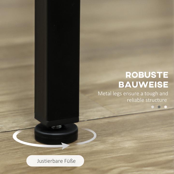 Produktbild Homcom Bartisch Set MDF, Metall Grau (110 x 50 x 89.50 cm)