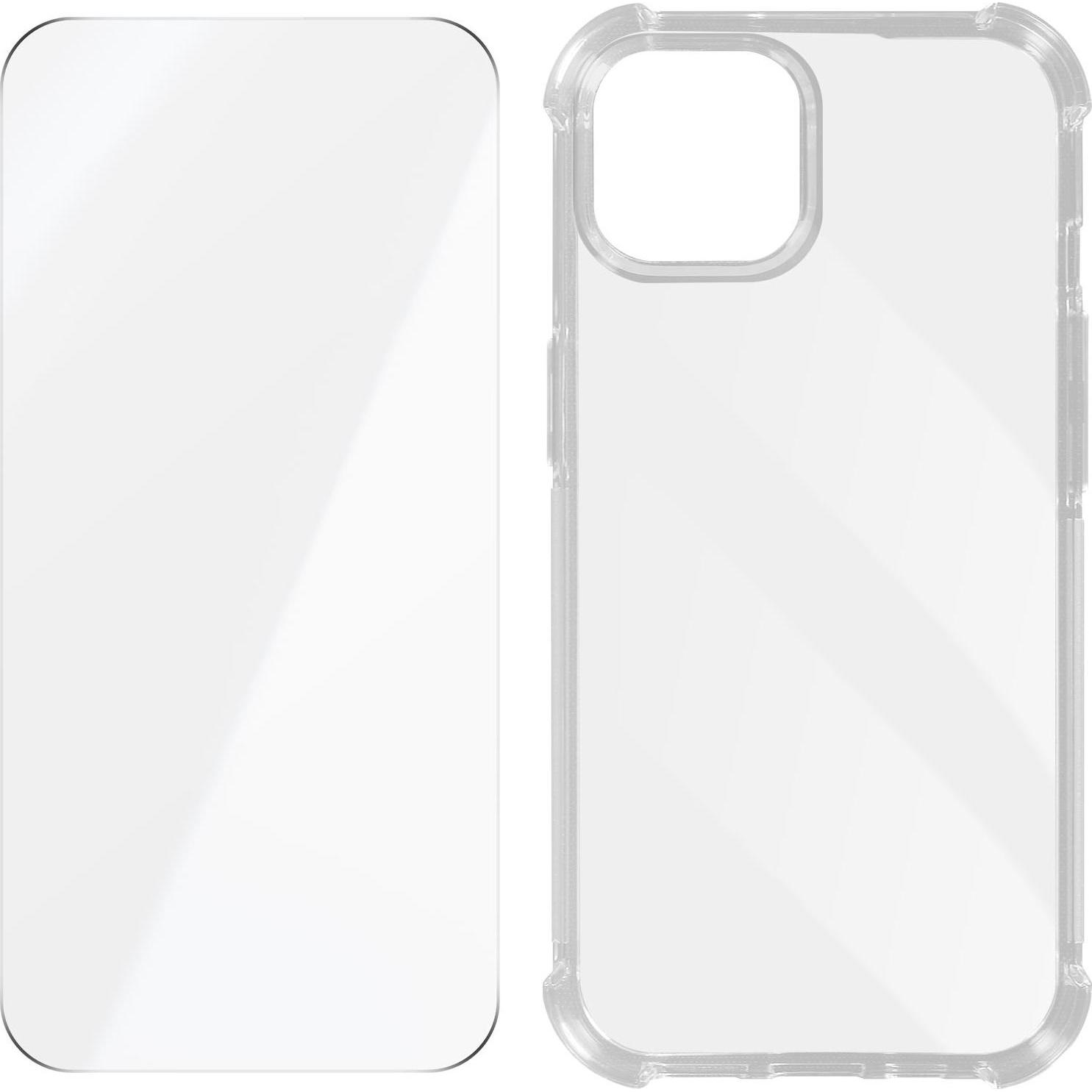 Thumbnail - Avizar Premium Schutz-Set: Hülle + Folie Series (Apple iPhone 15), Smartphone Hülle, Transparent