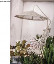 Image du produit Rayher Mini parasol, blanc, 9,5x13x12,5cm