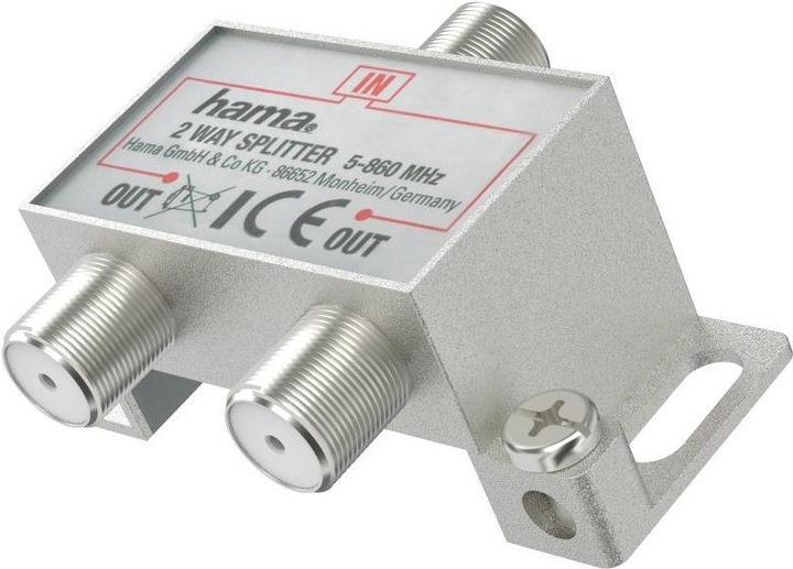 Actual product image Hama Broadband cable distributor, 2-fold (Antenna cable)