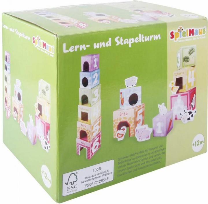 Productafbeelding Spielmaus SMH Stapeltoren, 12 stuks