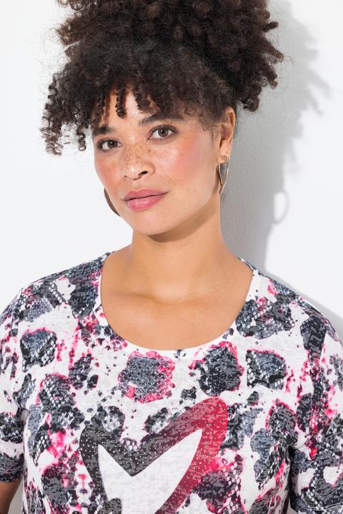 Image du produit Miamoda T-Shirt, Schlangenmuster, HERZ-Motiv (58)