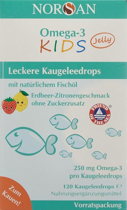 Actual product image Norsan Omega-3 Kids (1 Piece, Sweet, 254 g)