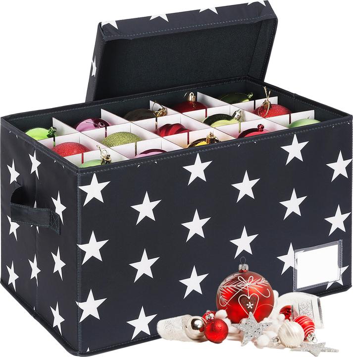 Produktbild Relaxdays Weihnachtskugel Aufbewahrungsbox (42.50 cm, 1x)