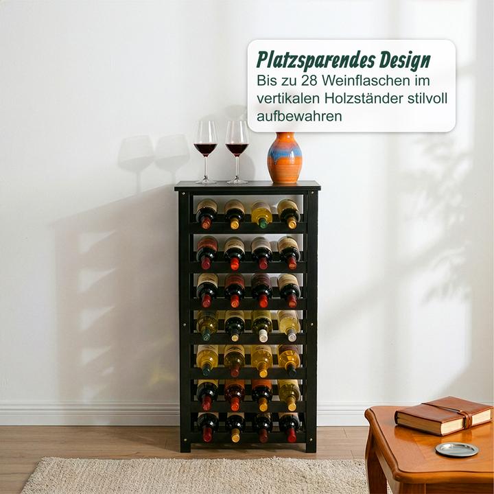 Actual product image Relaxdays winerack (28 bottles, 47 x 26 x 94 cm)