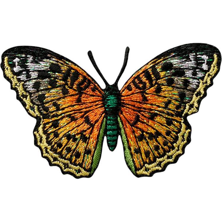 Mono Quick Schmetterling Orange Glitzer, Applikationen, Orange