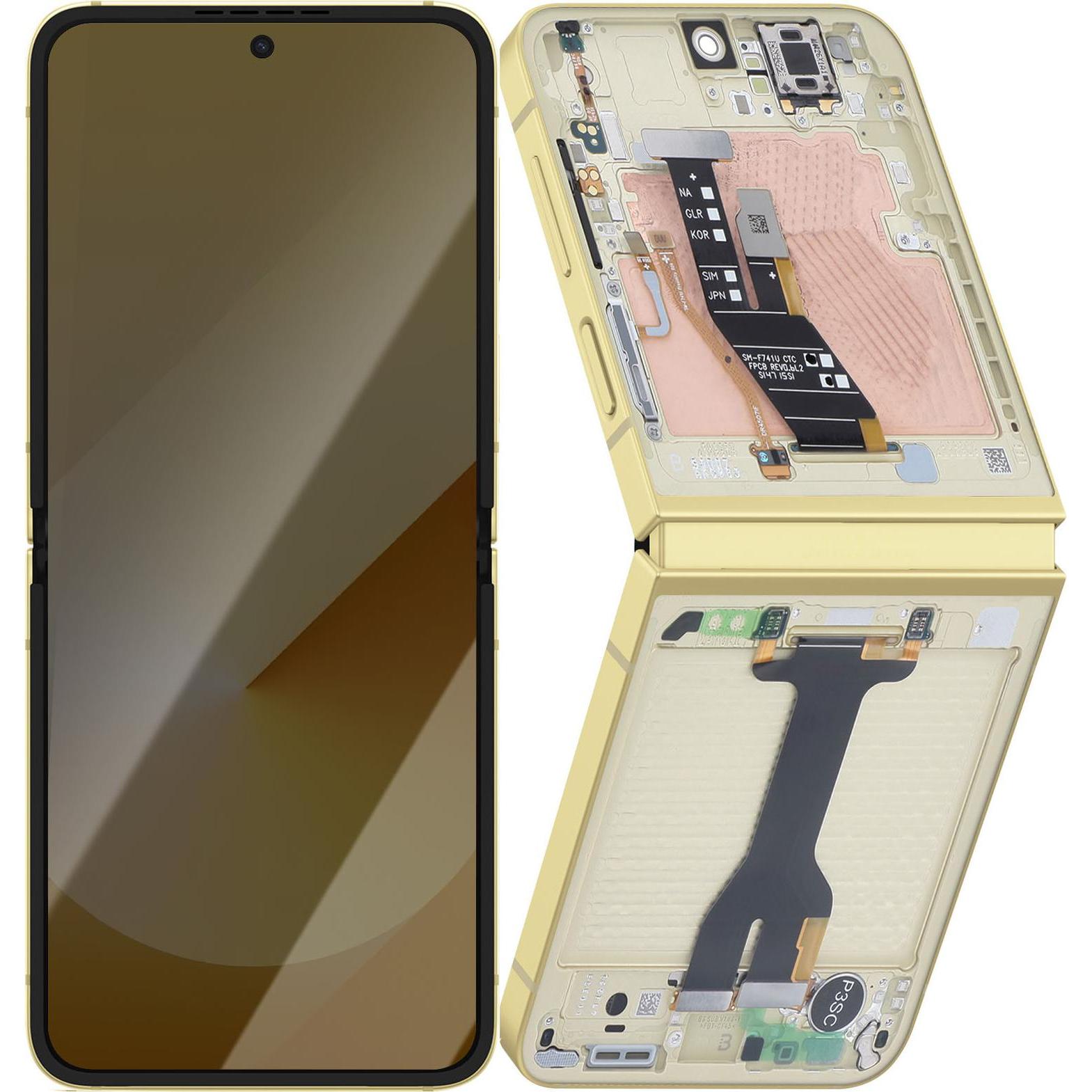 Samsung AMOLED Innendisplay Galaxy Z Flip 6 Original (Display), Mobilgerät Ersatzteile, Gelb