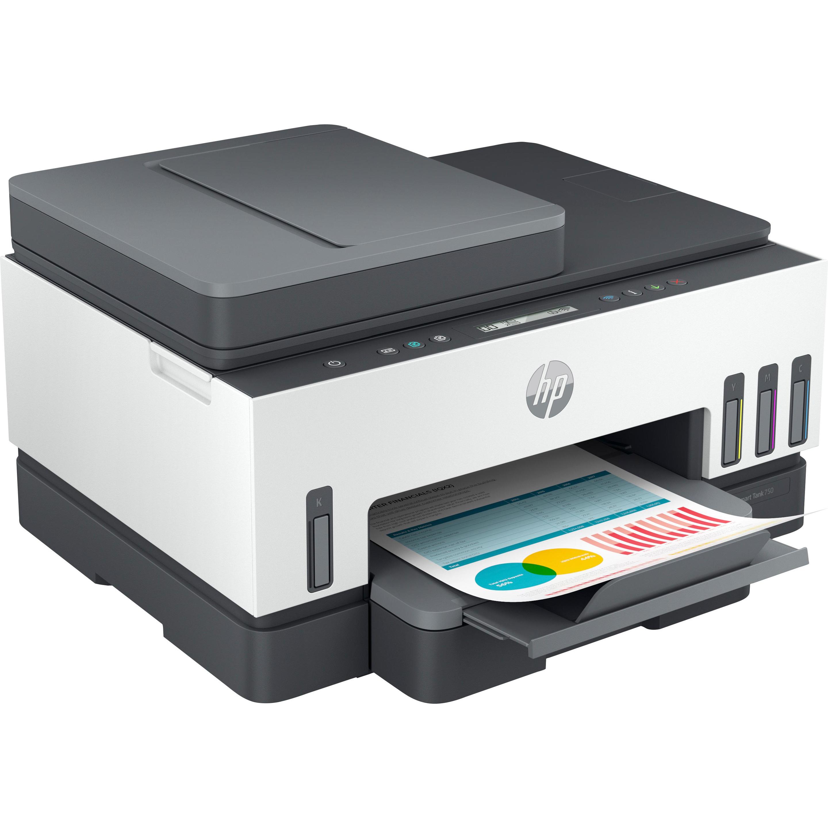 HP Smart Tank 750 All-in-One (Tintentank, Farbe), Drucker, Grau