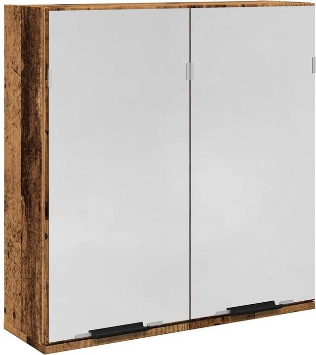 Produktbild vidaXL Bad-Spiegelschrank Altholz-Optik 64x20x66,5 cm Holzwerkstoff