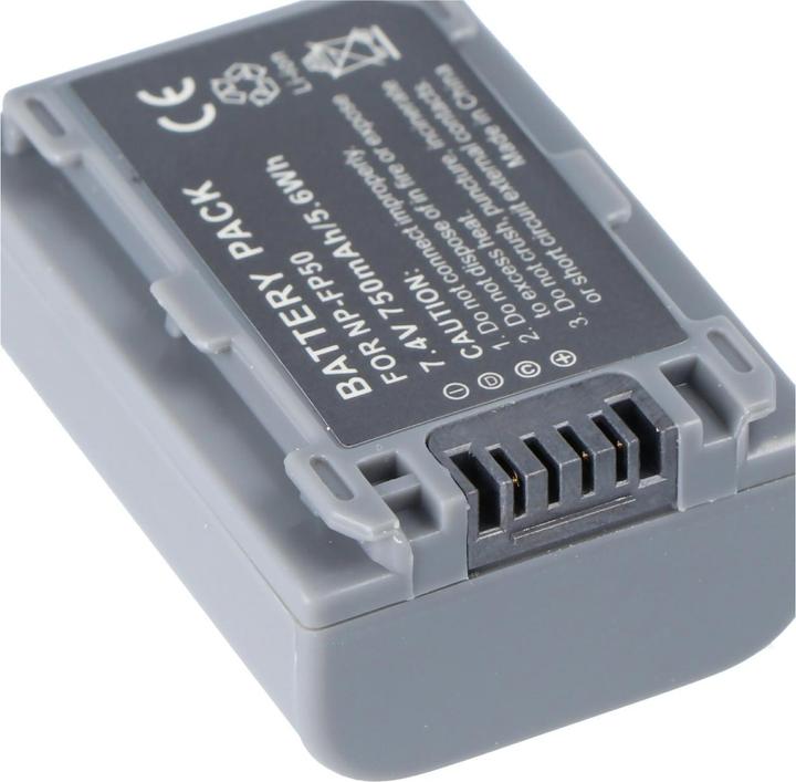 Actual product image Sony Battery NP-FP50, DCR-HC series, DCR-DVD (Camera battery)