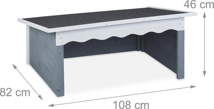 Relaxdays Garage pour robot de tonte (Tondeuse automatique, Garage pour tondeuse robot)