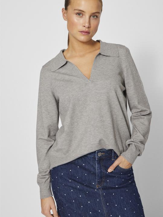 Actual product image Vila Split collar knitted jumper (S)