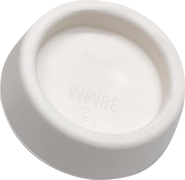 Actual product image Universal Textiles 1 1/2" White Rubber Plug 38mm