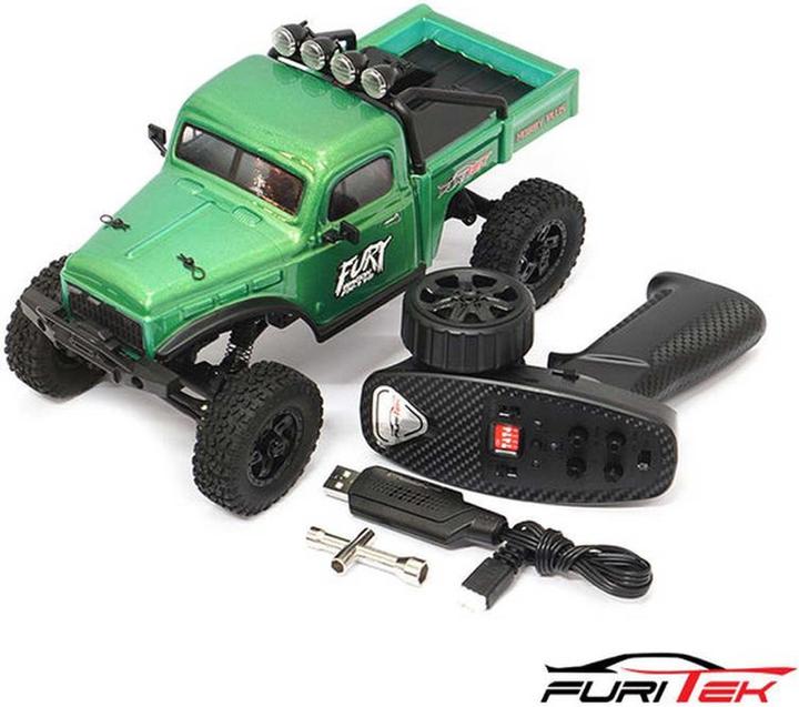 Produktbild Furitek FX118 FURY WAGON RTR GRÜN BRUSHLESS 1/18 RC CRAWLER KIT (RTR Ready-to-Run)