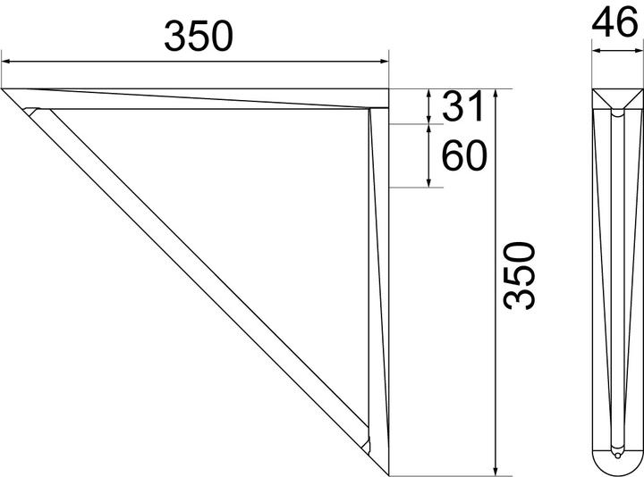 Actual product image Confalonieri Bench brackets
