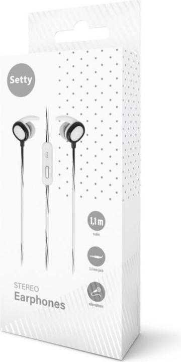 Actual product image Setty Sport in-ear headphones (No noise cancellation, Cable)