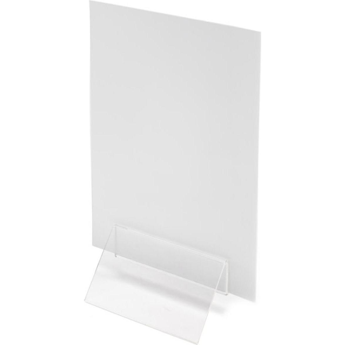 Deflecto, Prospektständer, Prospekt- / Menühalter glasklar 107x157x85mm (A6, A5, A4)