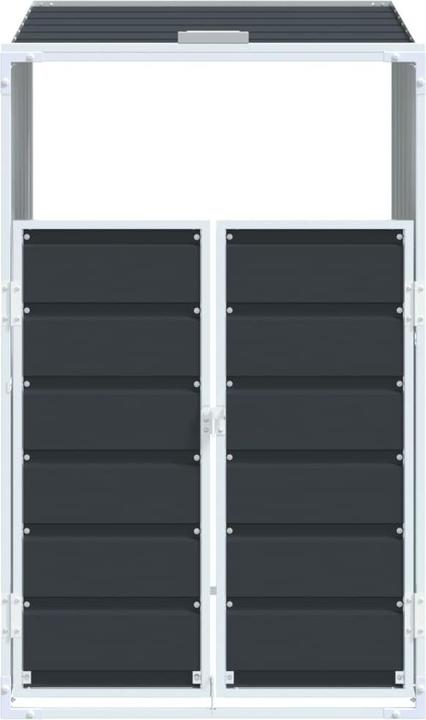 Immagine prodotto vidaXL Cassonetto per 1 bidone antracite 72x81x115 cm in acciaio