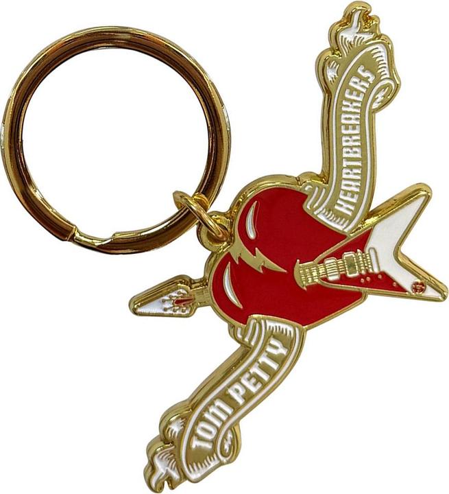 Actual product image Tom Petty & The Heartbreakers Heart Logo Keyring