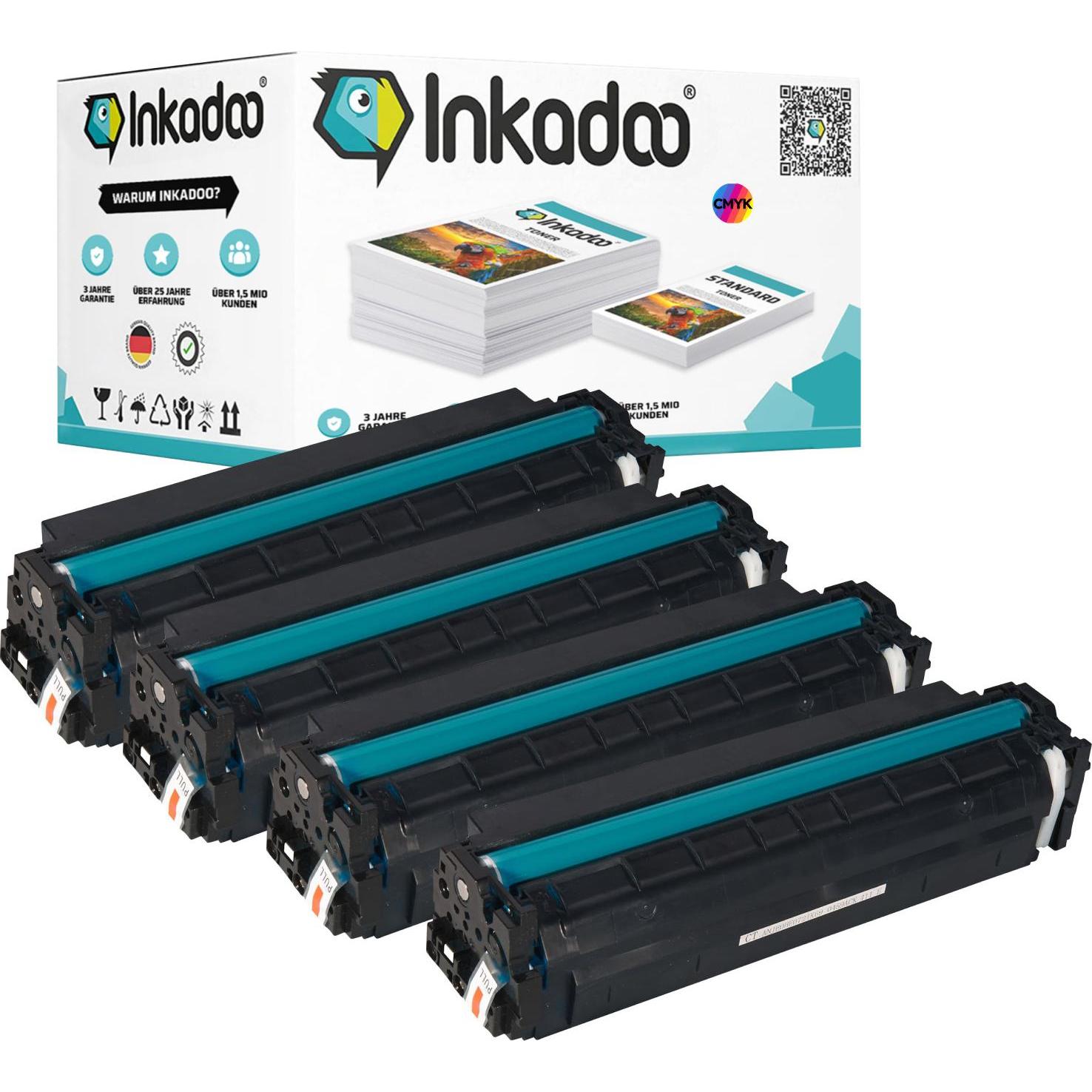 Inkadoo, Toner, Kompatibel Toner für HP Color LaserJet Pro M 252 dw (M, Y, BK, C)