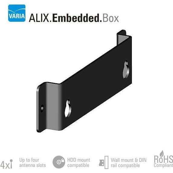 Varia PC Engines ALIX APU Embedded Box Wand/Bodenhalterung (Wandhalterung), Netzwerk Zubehör