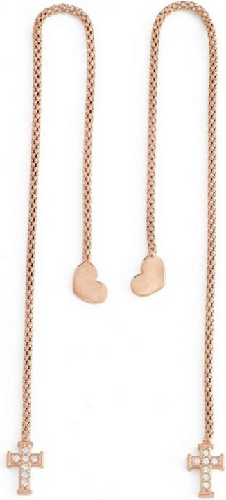 Produktbild Amen Mod. Cuore Croce Cristalli Rose Gold (Sterlingsilber 925)