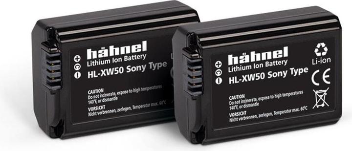Actual product image Hähnel HL-XW50, 2pcs camera battery replaces original battery NP-FW50 7.2 V 1000 mAh (Camera battery)