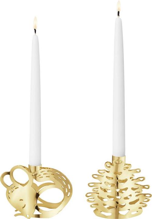 Actual product image Georg Jensen Candleholder Mouse & Fir Tree (6 x 6 cm)
