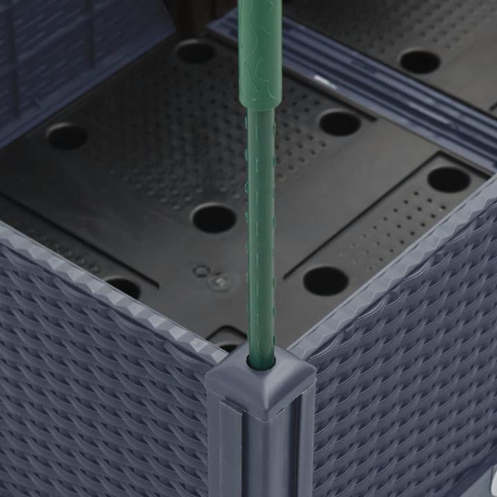 Image du produit vidaXL Bac à plantes avec treillis PP