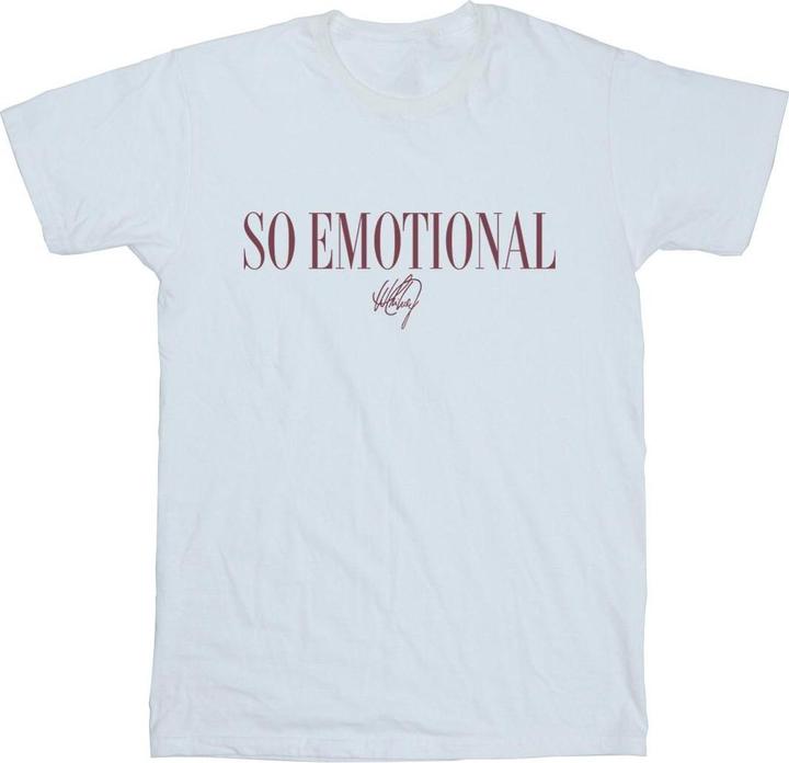 Actual product image Whitney Houston Womens/Ladies So Emotional Cotton Boyfriend T-Shirt (XXL)