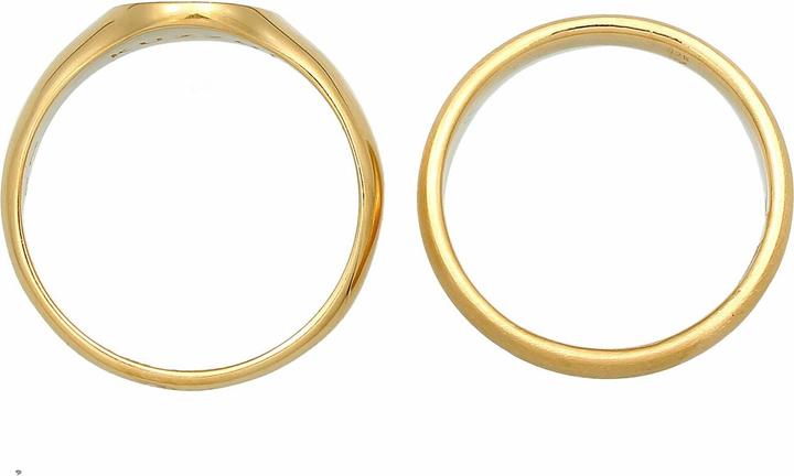 Produktbild Kuzzoi Bandring, Ring Set, Siegelring (58, 925 Silber)