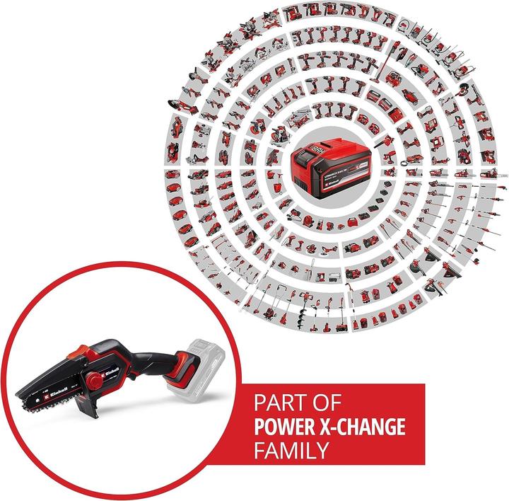 Actual product image Einhell 4600040 GE-PS 18/15 Li BL-Solo Power X-Change 18V Li-Ion cordless chainsaw (Battery chain saw)