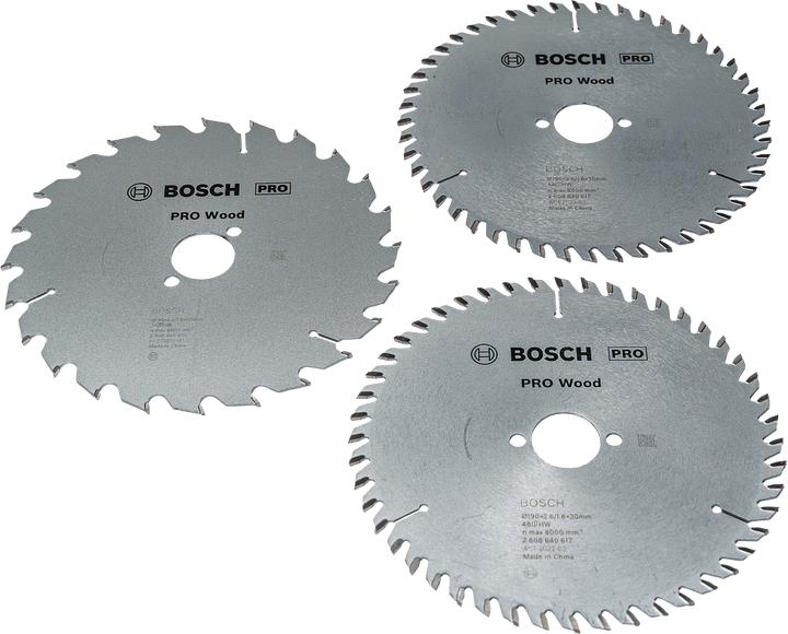 Immagine prodotto Bosch Professional Zubehör Promo 3er Pack, 190 mm Pro Wood