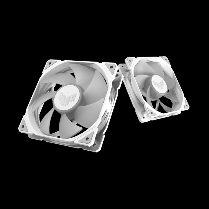 Actual product image ASUS Fan TUF GAMING TR120 FAN ARGB REV WHT 3IN1 (120 mm, 3 x)