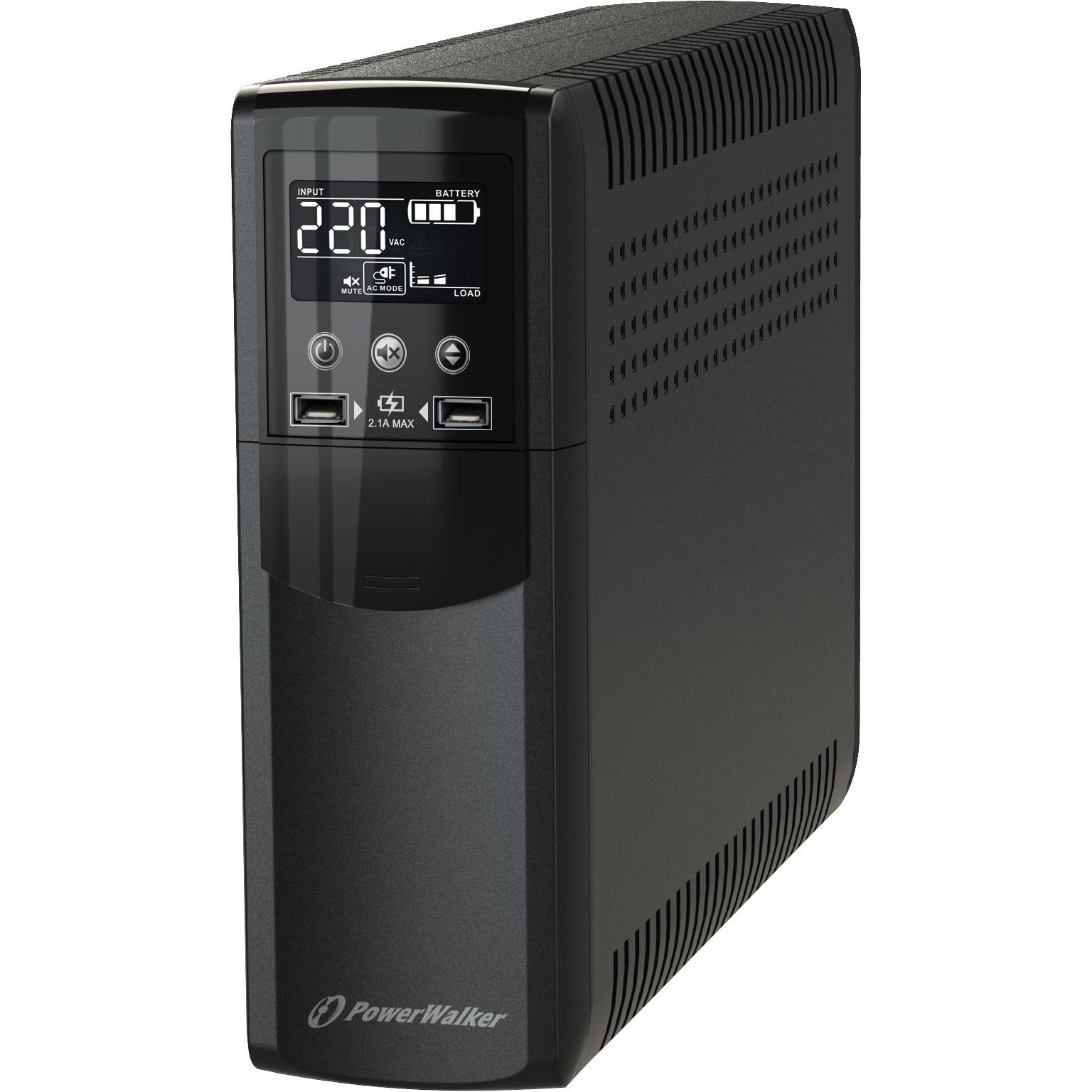 Powerwalker VI 600 CSW IEC (600 VA, 360 W, Line-Interaktiv USV), USV