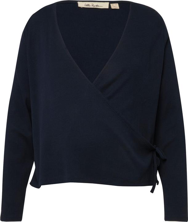 Produktbild Ulla Popken Bellieva Wickeljacke, Regular Fit, Rippjersey, V-Ausschnitt, Langarm (54)
